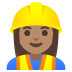 woman construction worker, medium skin tone